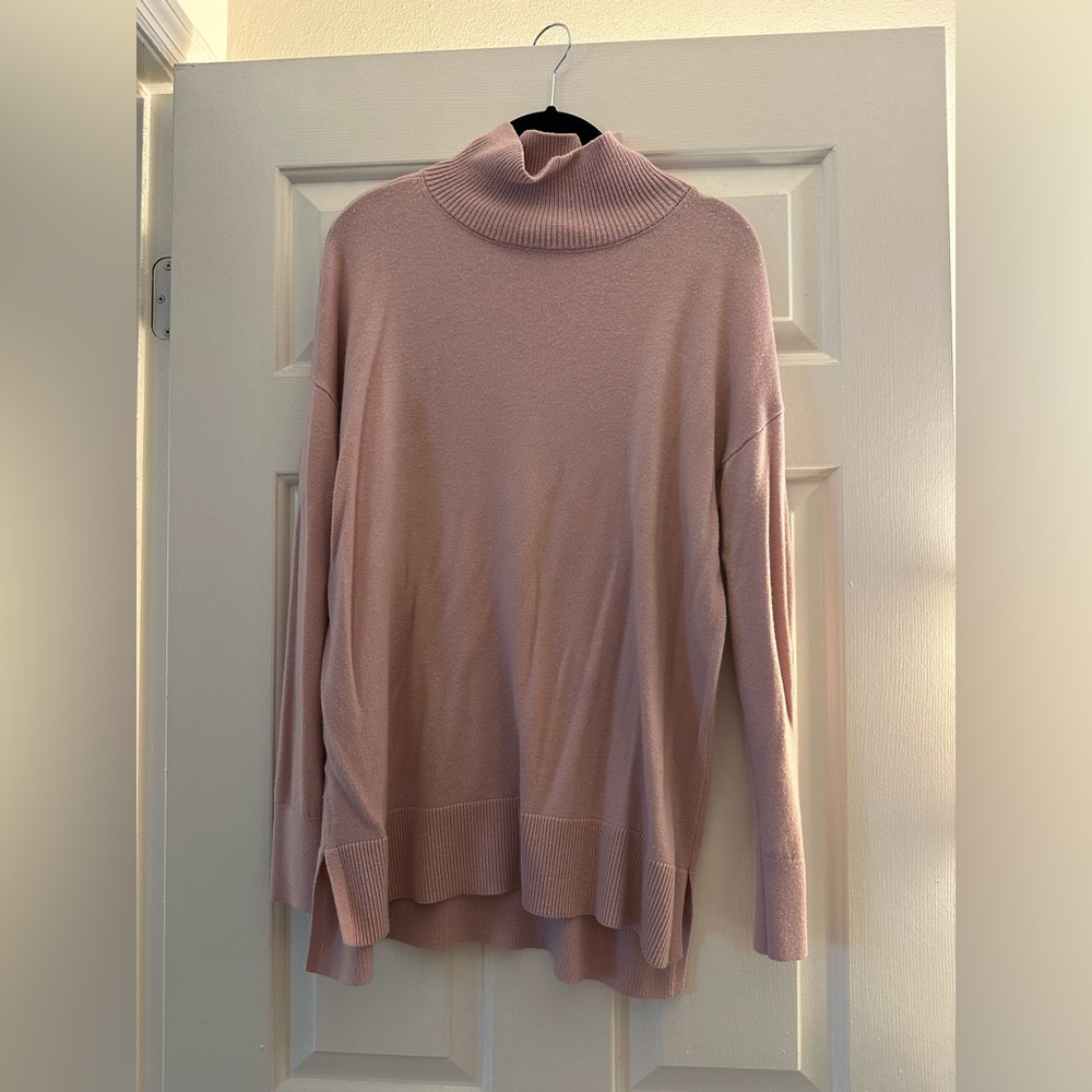 LOFT Soft Pink Cowl Neck Sweater